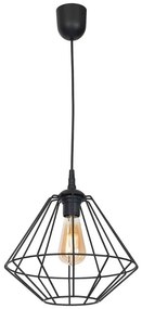 Pojedyncza czarna lampa wisząca - 3X K563 F6-W48
