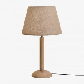 Lampa Stołowa Z Drewna Mango Harry Drewno Mango & Ø30 Cm - ↑20 Cm Alidara - Sklum