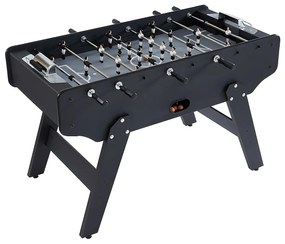 Stół do gry w piłkarzyki LIONEL z MDF-u – 153 × 77,6 × 96 cm (dł. × szer. × wys.) – kolor czarny