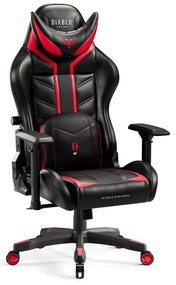 Fotel gamingowy Diablo X-Ray 2.0 Normal Size, czarno-czerwony