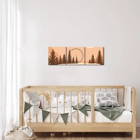 Obraz - Vintage van N⁰2 (z zegarem) (90x30 cm)