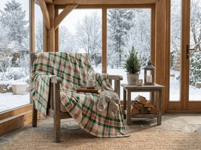Mikropluszowy koc WINTER PLAID, kolorowy Rozmiar: 200 x 220 cm