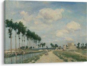 Obraz - Johan Barthold Jongkind, The Towpath, reprodukcje (70x50 cm)