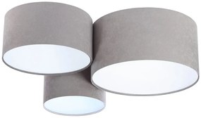Szaro-biała welurowa plafoniada - EXX39-Argon