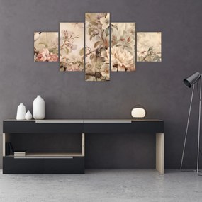 Obraz - Obraz ptaka w stylu vintage (125x70 cm)