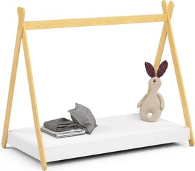 Białe łóżko dziecięce namiot tipi H7-B72