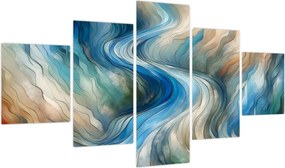 Obraz - Abstrakcyjny nurt (125x70 cm)