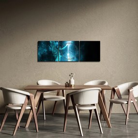Obraz anioła (z zegarem) (90x30 cm)