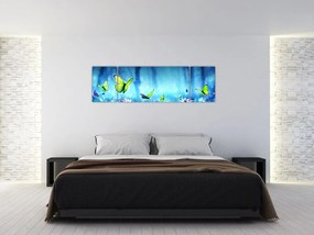 Obraz - Mistyczna leśna polana (170x50 cm)
