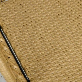 Outsunny Zestaw Mebli z Rattanu 5-częściowy Beżowy | Aosom PL