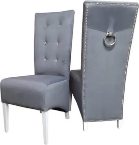 Krzesło nowoczesne do jadalni pikowane oparcie wygodne siedzisko