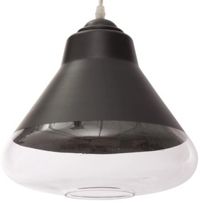 Lampa wisząca, czarna, Ø 25 cm