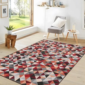 Czerwono-szary chodnik odpowiedni do prania 80x200 cm Ignite – Mila Home