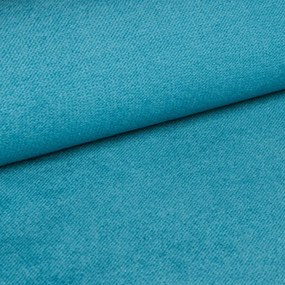 Tapicerowane łóżko kontynentalne GLORIEN VELVET 90x200 cm turkusowa Materac: Materac sprężynowy Bonell