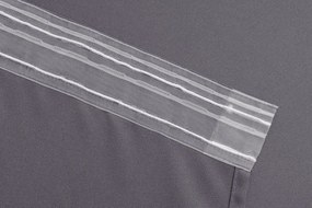 Zasłona OXFORD LIGHT 140x250 cm, jasnoszara Zawieszanie: Taśma z wiązaniami