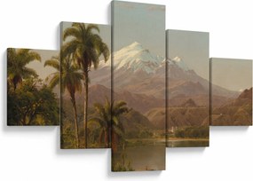 Obraz - Frederic Edwin Church, Tamaca Palms, reprodukcje (125x70 cm)