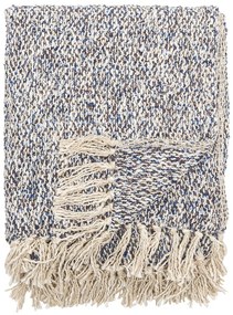 Szaroniebieski koc z mieszanki lnu 130x160 cm Ocean – Bloomingville