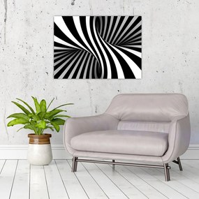 Abstrakcyjny obraz z paskami zebry (70x50 cm)