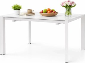 Rozkładany biały stół w stylu klasycznym B6-E31