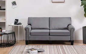 Luksusowa dwuosobowa sofa jasnoszara - Alaia 2X