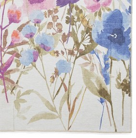 Fioletowy dywan odpowiedni do prania 122x170 cm Country Floral – Catherine Lansfield