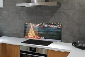 Szklany Panel Prezenty pod Świąteczną Choinką