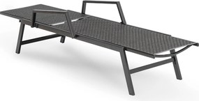 Leżak Ogrodowy ROULE Technorattan Czarny