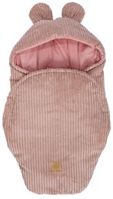 Różowy rożek niemowlęcy sztruksowy 45x80 cm – Meowbaby