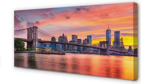 Obraz canvas na ścianę Poranny Widok na Most