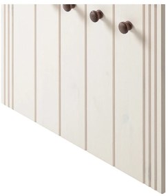 Biały zestaw do przedpokoju z litego drewna sosnowego 60x120x25 cm Anita – Støraa