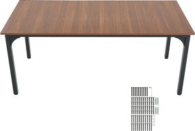 Stół Jadalny SucceBuy, Prostokątny z Drewna, 180 cm na 6 do 8 Osób, z Drewna MDF, do Użytku Domowego