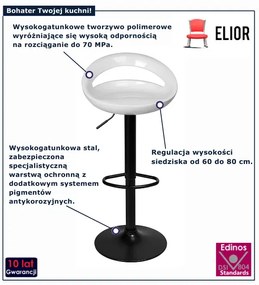 Biały hoker barowy  M1-S32