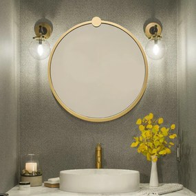 Lustro Gold Metal Ayna 60 cm