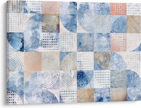 Obraz - Geometryczne kształty na ścianie (70x50 cm)