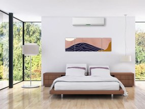 Obraz - Słońce nad górami (170x50 cm)