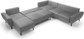 Narożnik BOSCO XL zestaw z elektryczną funkcją regulacji tkanina Monolith 85 Popielaty WERSAL