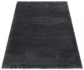 Dywan shaggy Fluffy Super Soft ciemny szary 140 cm x 200 cm