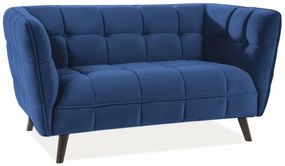 Sofa CASTELLO VELVET 2 granatowa SIGNAL