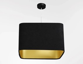 Lampa wisząca KWADRO SUE 40w20 czarna/złota BPS KONCEPT
