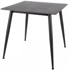 Stół jadalniany RION 80x80 cm z ceramicznym blatem, czarny marmur