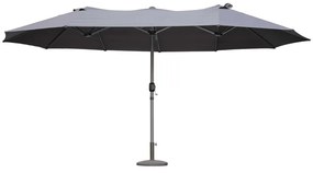 Jasnobrązowy parasol ogrodowy 265x460 cm – Garden Pleasure