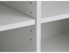 Biała komoda z drzwiami przesuwnymi 180x76x45 cm Nola – Unique Furniture