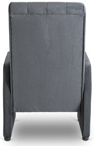 Zestaw Dwuosobowa Sofa PORTO i Fotel Wypoczynkowy PORTO Szary do Salonu Nowoczesny
