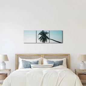 Obraz - Palma na Bali (z zegarem) (90x30 cm)