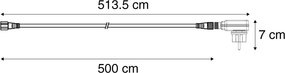 Sterownik LED 12V 15W czarny IP44 - Voltaire