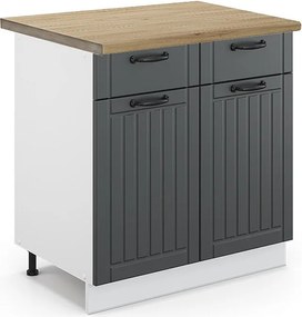 Szafka dolna do kuchni antracytowy domek wiejski 80x60x82 fame-line