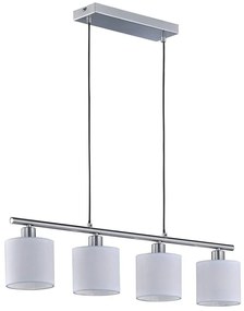 Biała lampa wisząca na 4 żarówki Triop Pendant Tommy