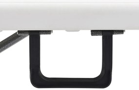 Zestaw białych ławek ogrodowych D6-C56