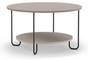 Szary okrągły stolik ø 80 cm Tonka – Marckeric