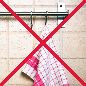 Zestaw wieszaków do ręczników STABILO na klips, 8 sztuk